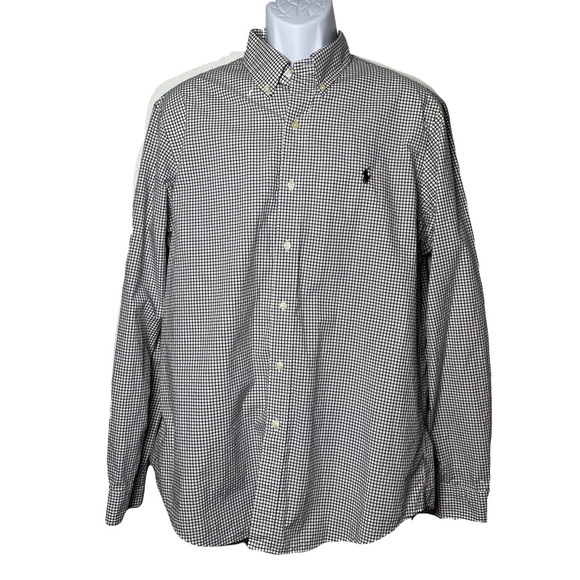 Polo Ralph Lauren 100% cotton Long Sleeve Button Down Shirt Size L - Picture 1 of 10